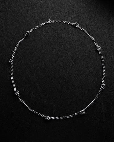 Silver chain KNOTEN