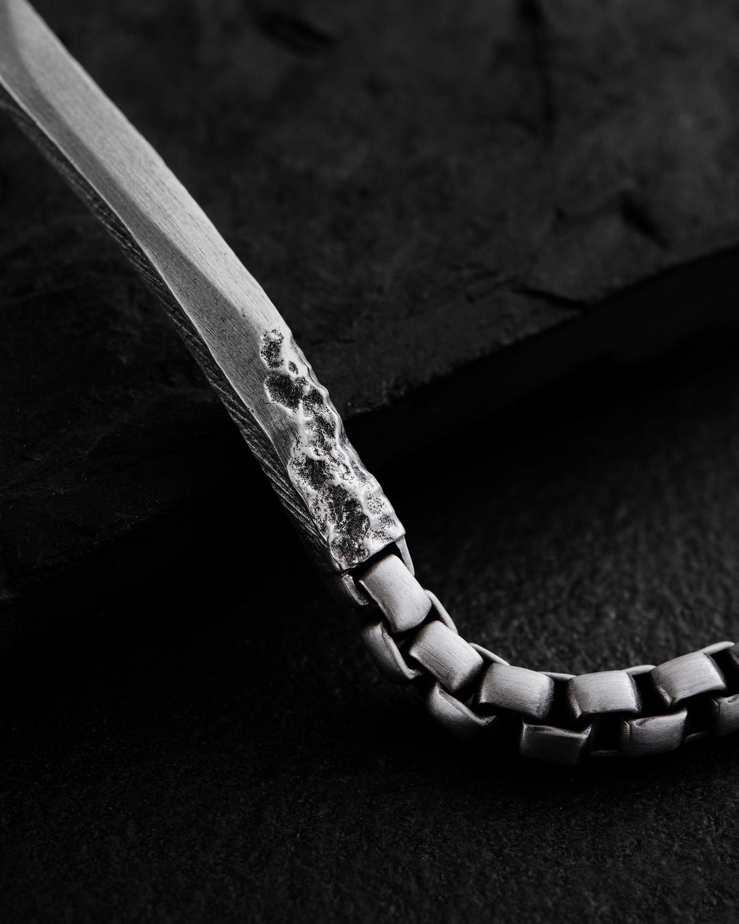 Silver bracelet FORGED