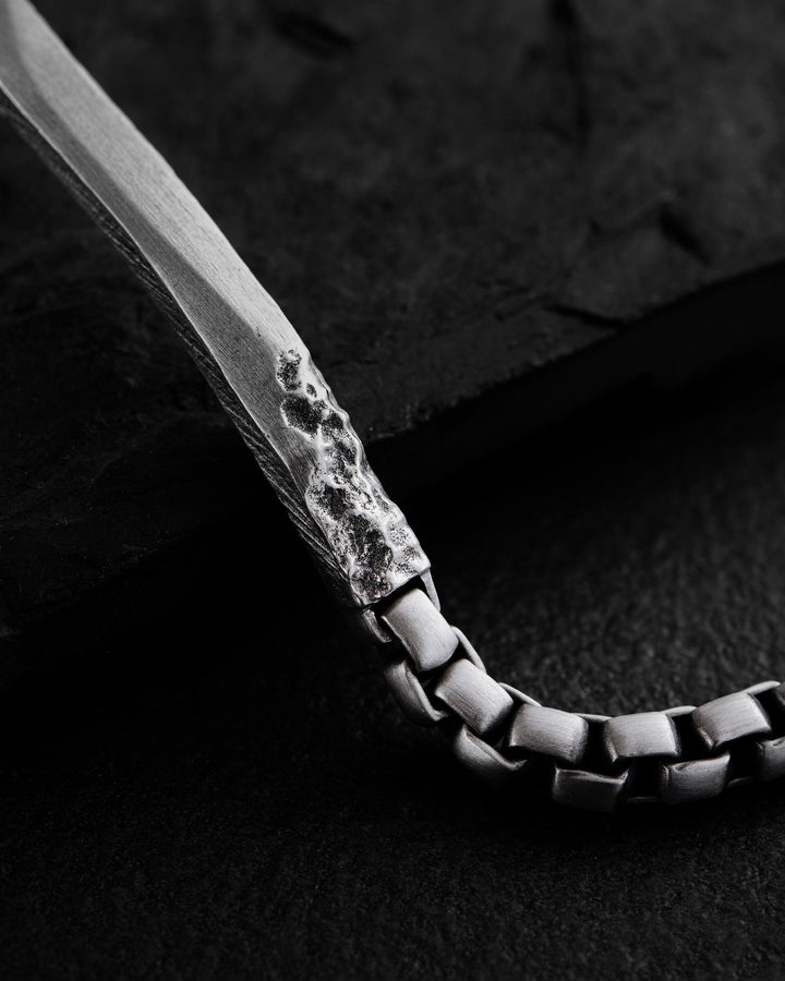 Silver bracelet FORGED