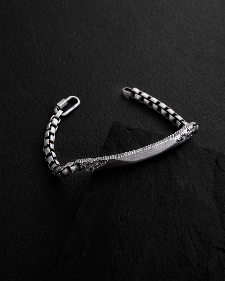 Silver bracelet FORGED