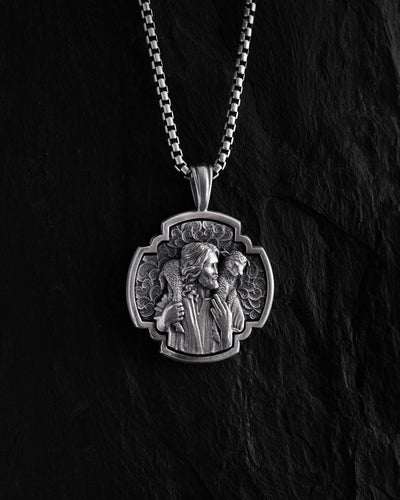 Silver pendant JESUS SHEPHERD
