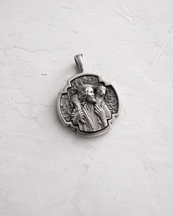 Silver pendant JESUS SHEPHERD