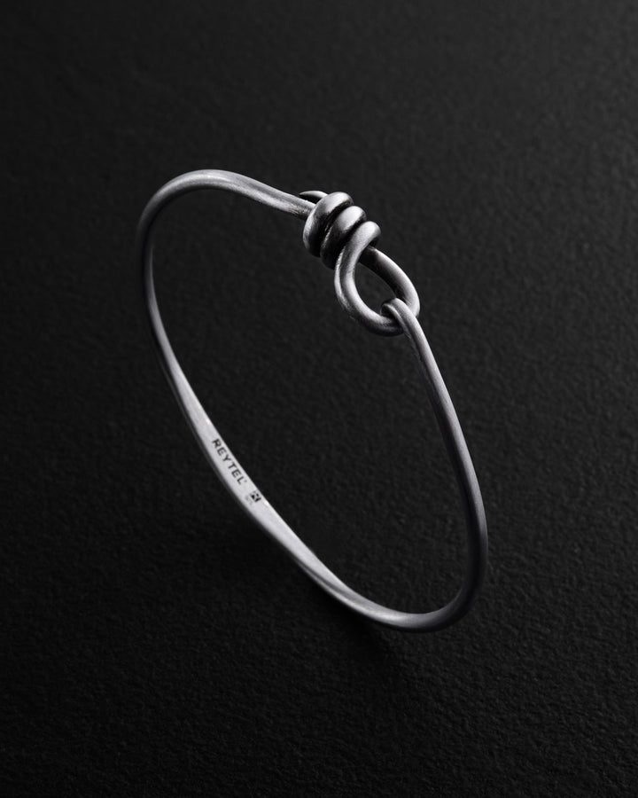 Silver bangle BOUCLE