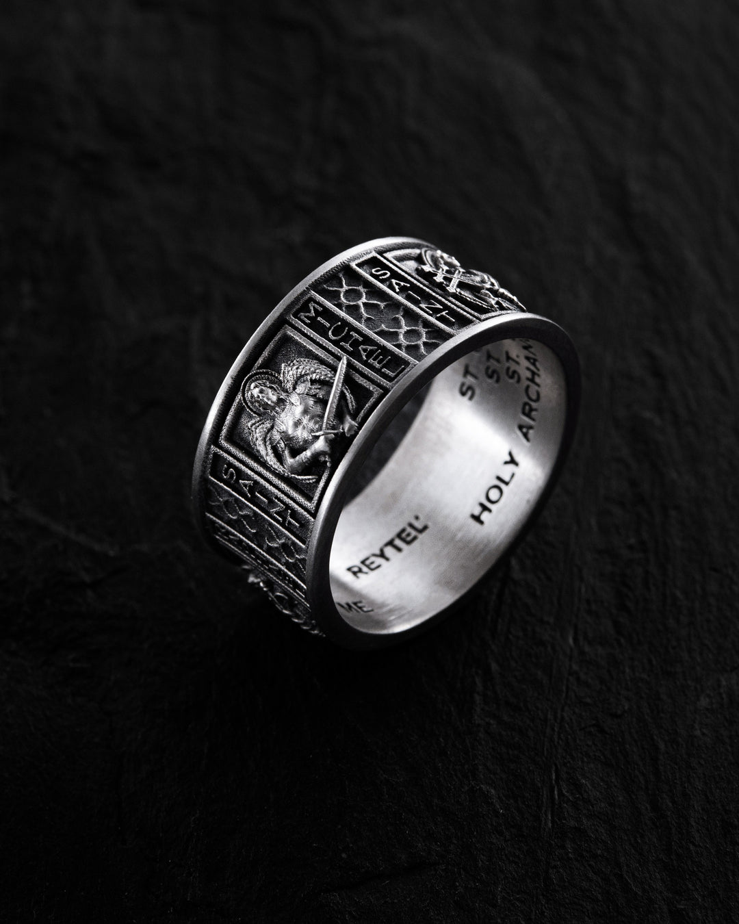 Silver ring ARCHANGELS PROTECTION