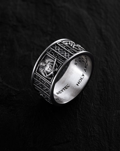 Silver ring ARCHANGELS PROTECTION