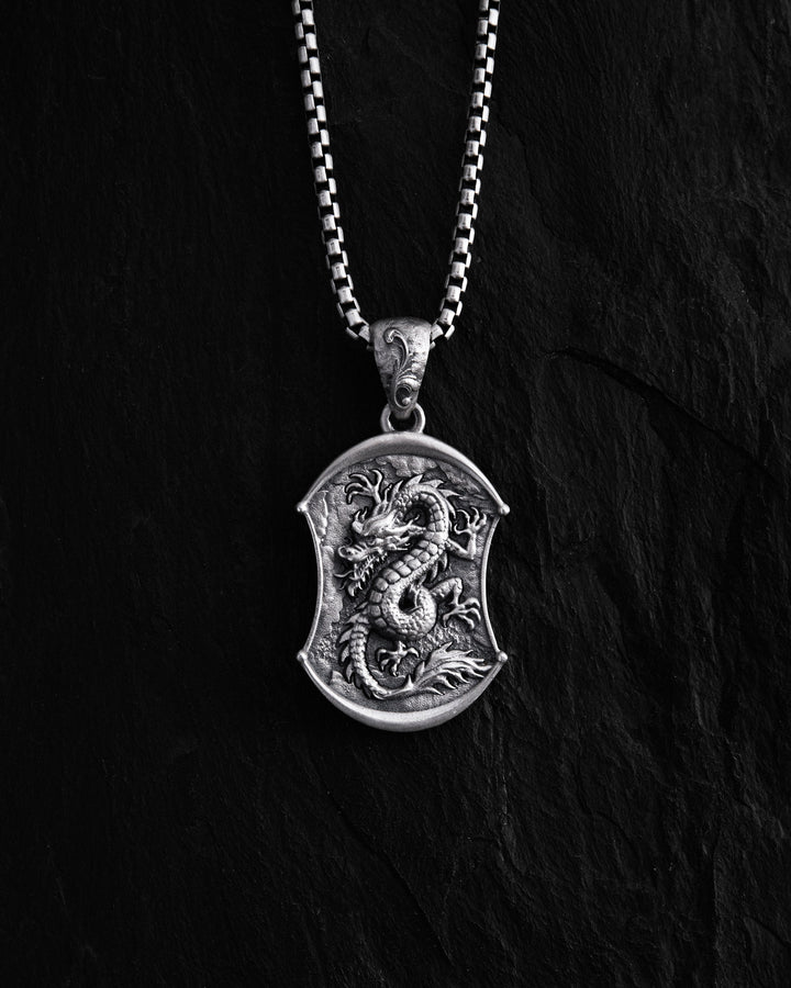 Silver pendant DRAGON
