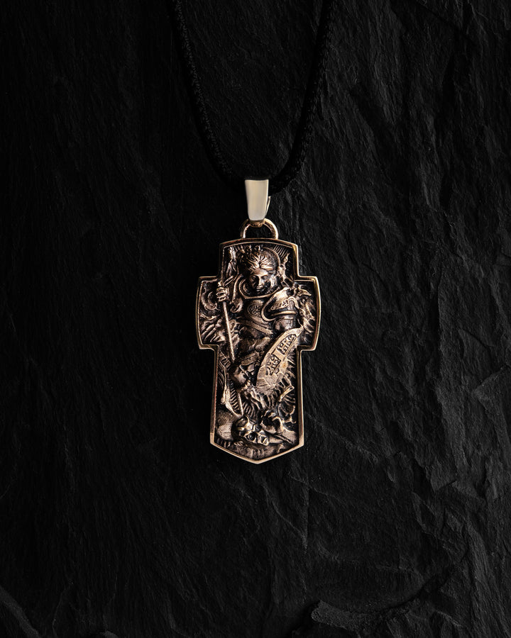Cross ARCHANGEL MICHAEL (14k yellow gold)