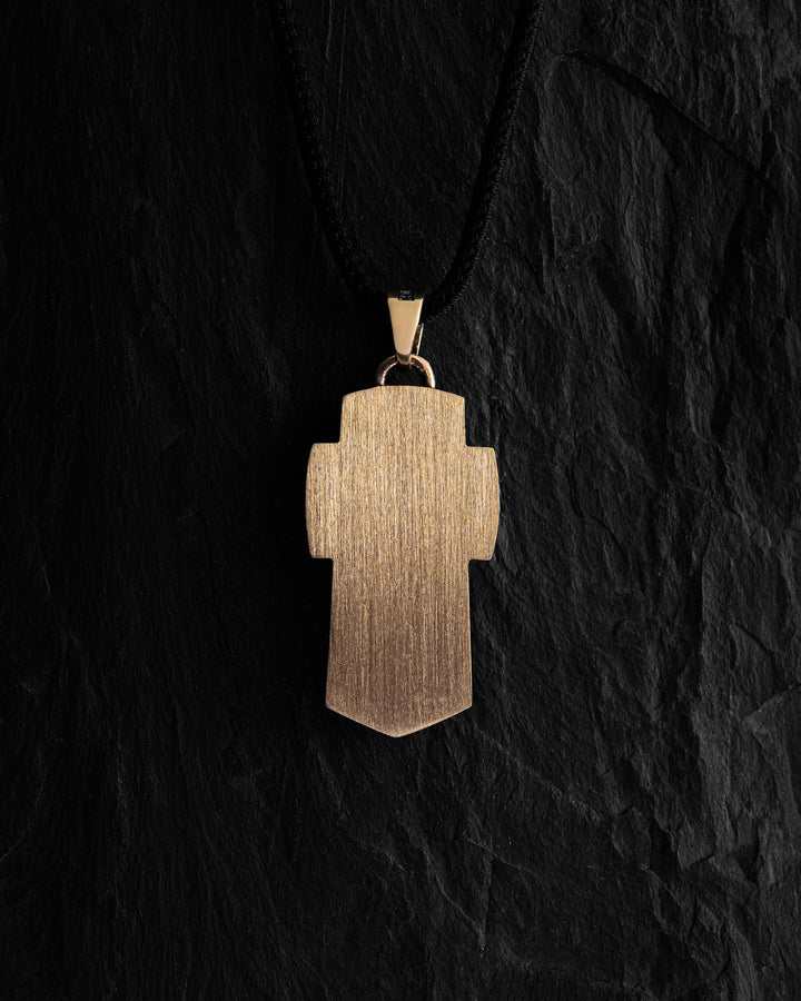 Cross ARCHANGEL MICHAEL (14k yellow gold)