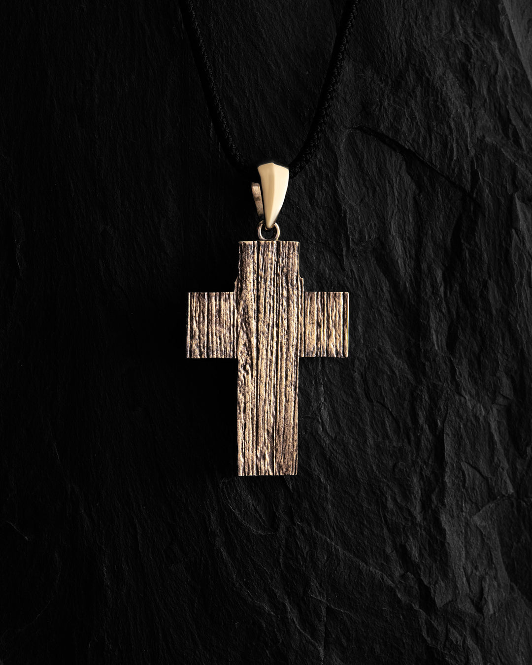 Cross REDEMPTION. JESUS CHRIST (14k yellow gold)