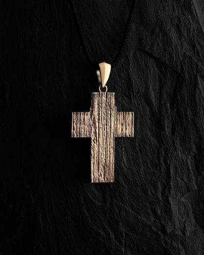 Cross REDEMPTION. JESUS CHRIST (14k yellow gold)