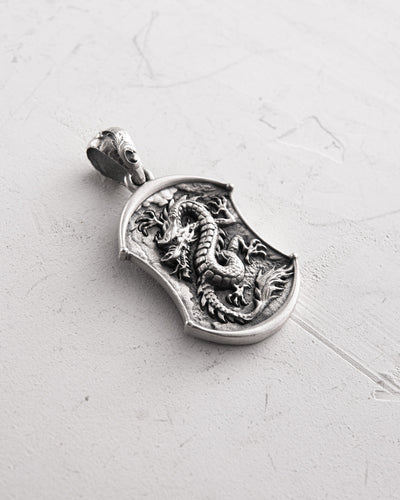 Silver pendant DRAGON