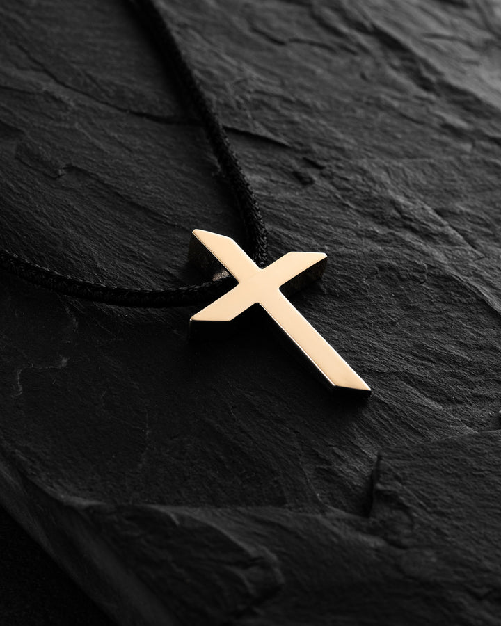 Cross EX FIDEI (14k yellow gold)