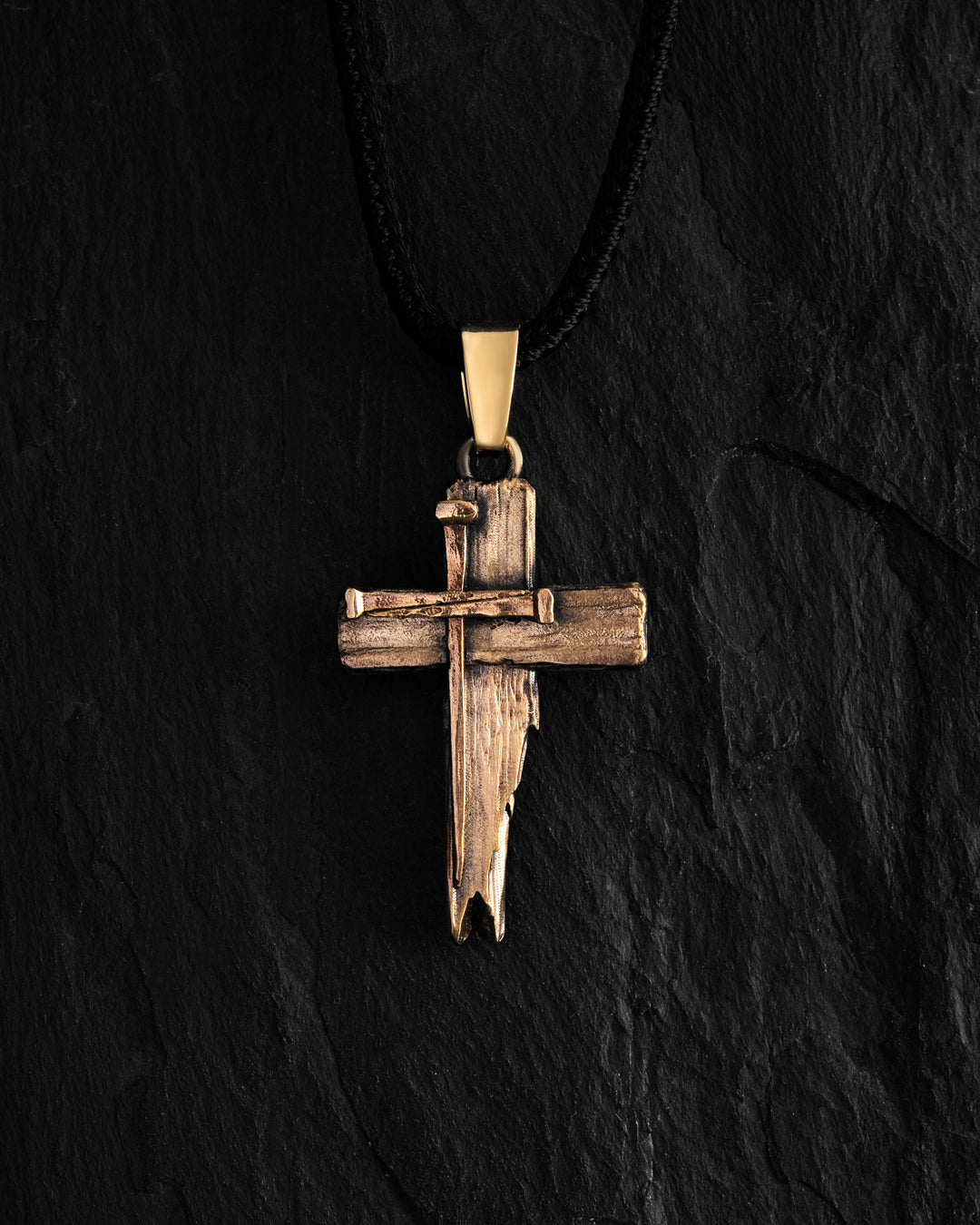 Cross TITLES CRUCIS (14k yellow gold)