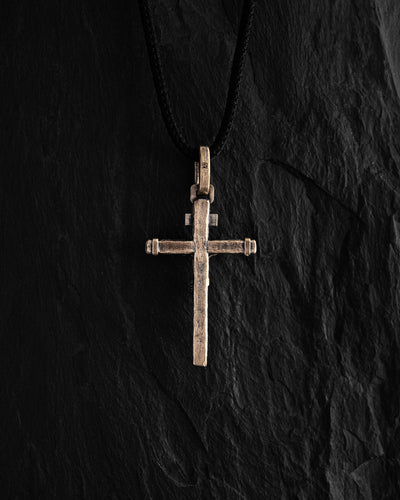 Cross CRUCIFIXION of JESUS. INRI (14k yellow gold)