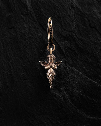 Single earring ANGEL OF LIGHT (14k yellow gold)