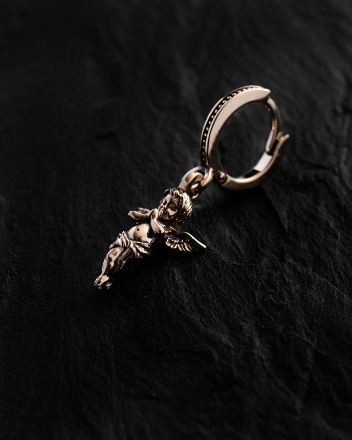 Single earring ANGEL OF LIGHT (14k yellow gold)