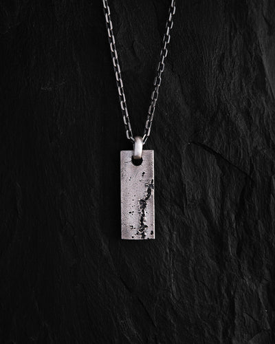 Silver pendant on a chain MONOLITH
