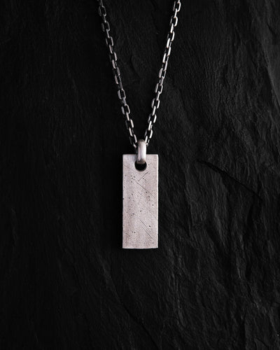 Silver pendant on a chain MONOLITH
