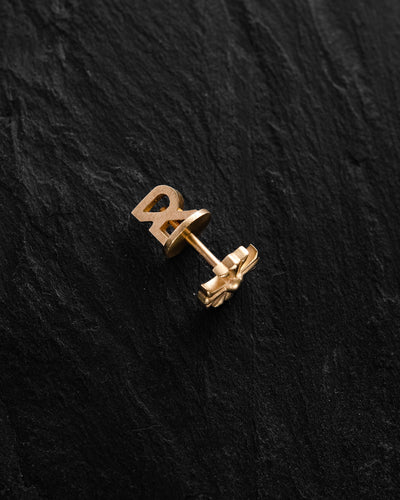 Mono earring CROIX DES TEMPLIERS (14k yellow gold)