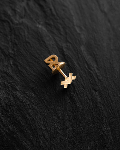 Mono earring REDEL (14k yellow gold)
