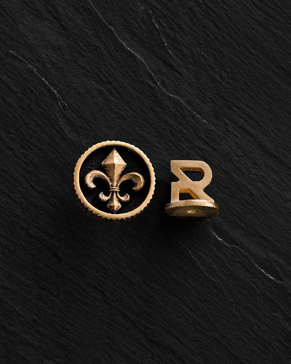 Mono orecchino FLEUR DE LIS (oro giallo 14k)