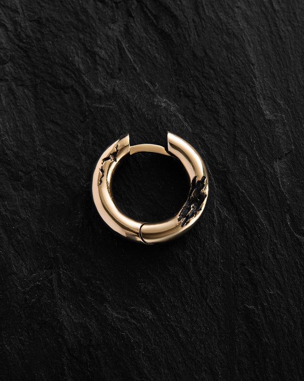 Orecchino - anello KLETTUR (oro giallo 14k)