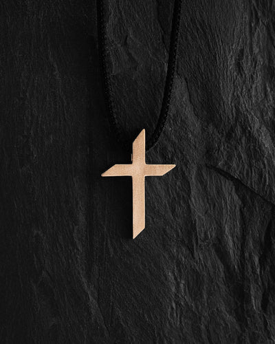 Cross EX FIDEI (14k yellow gold)