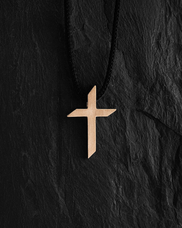 Cross EX FIDEI (14k yellow gold)
