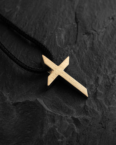 Cross EX FIDEI (14k yellow gold)