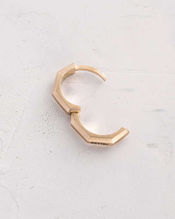 Earring - ring BRUTAL (14k yellow gold)
