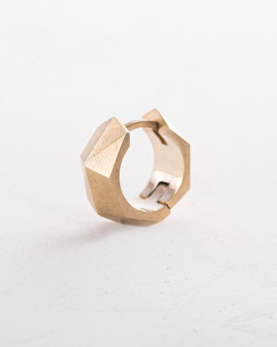 Orecchino - anello FACETS (oro giallo 14k)