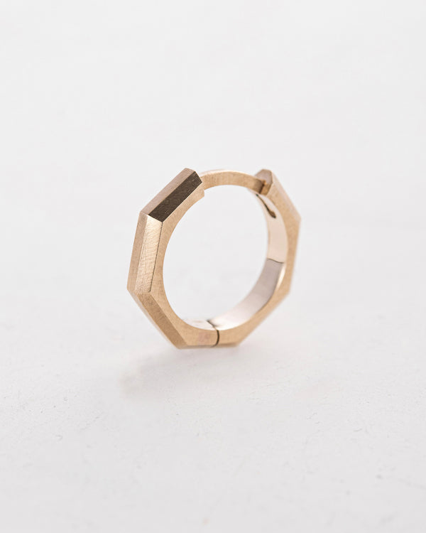 Earring - ring BRUTAL (14k yellow gold)