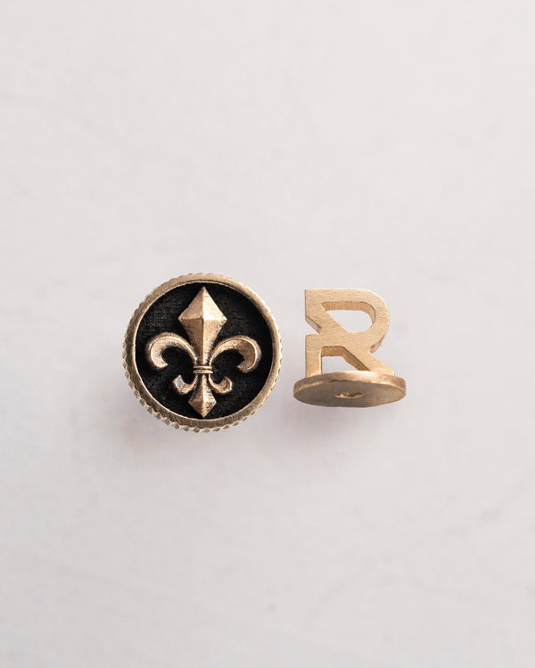 Mono orecchino FLEUR DE LIS (oro giallo 14k)