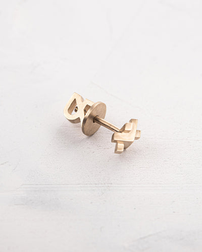 Mono earring REDEL (14k yellow gold)