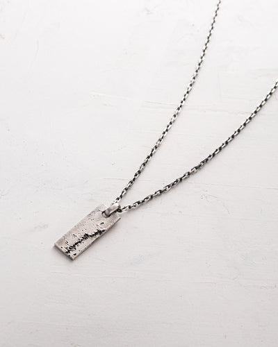 Silver pendant on a chain MONOLITH
