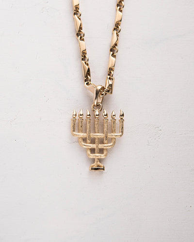 Pendant MENORAH (14k yellow gold)