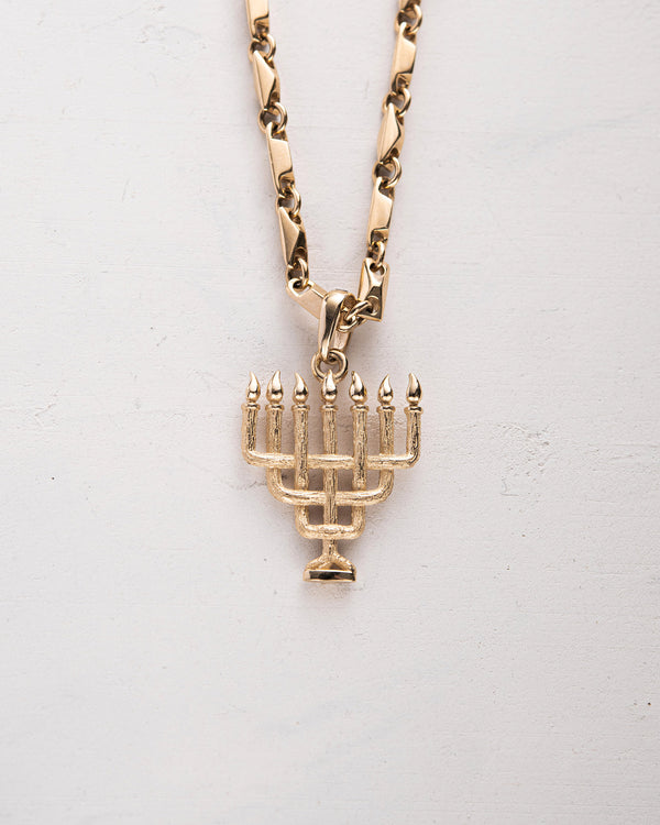 Pendant MENORAH (14k yellow gold)