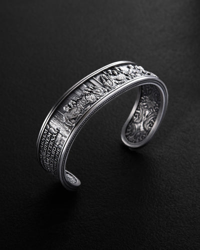 Silver bangle THE LAST SUPPER