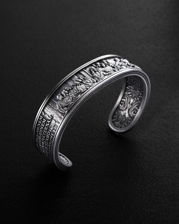 Silver bangle THE LAST SUPPER