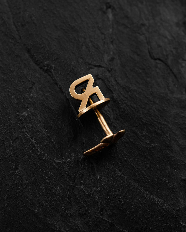 Mono earring CROCETTA (14k yellow gold)