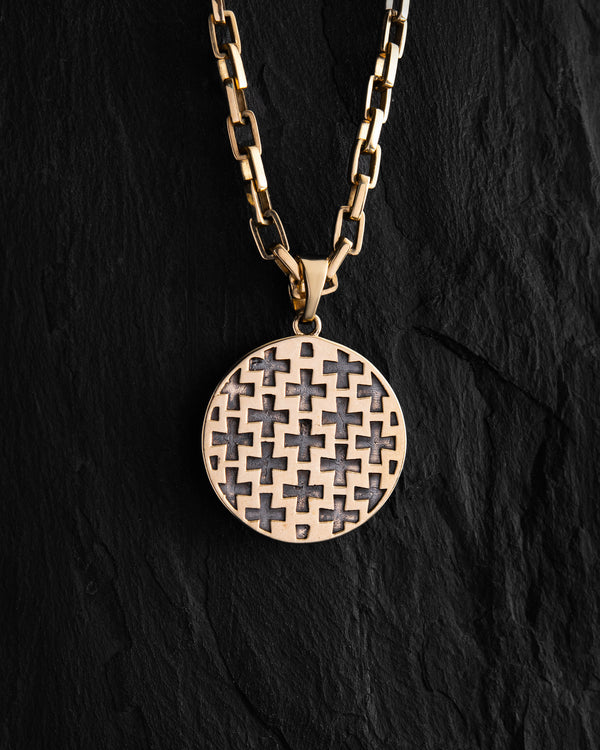 Pendant SAINT GEORGE (14k yellow gold)