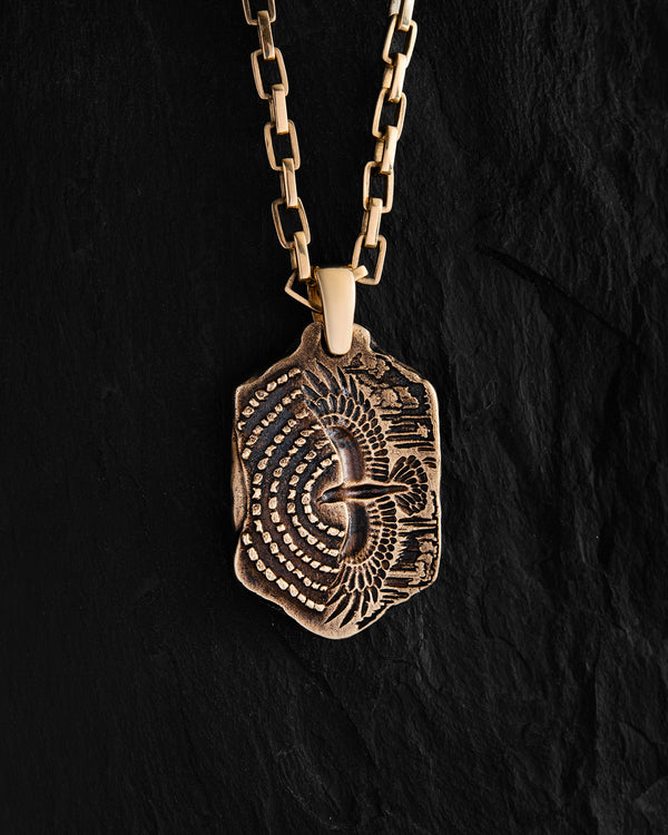 Pendant WIND OF IMBOLC (14k yellow gold)