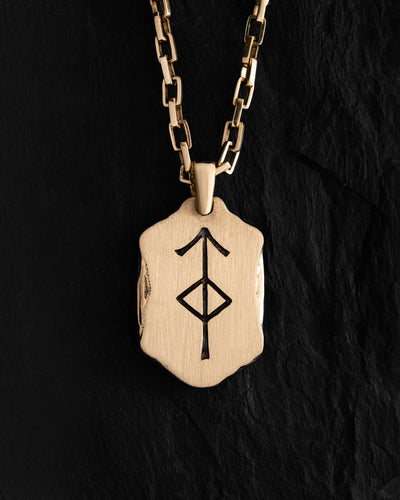 Pendant WIND OF IMBOLC (14k yellow gold)