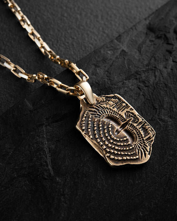 Pendant WIND OF IMBOLC (14k yellow gold)