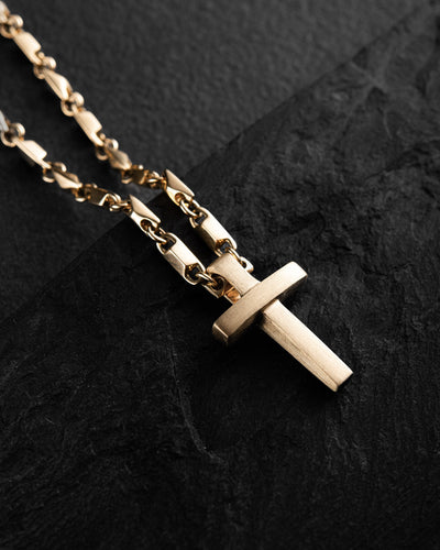 Cross MINIMAL (14k yellow gold)