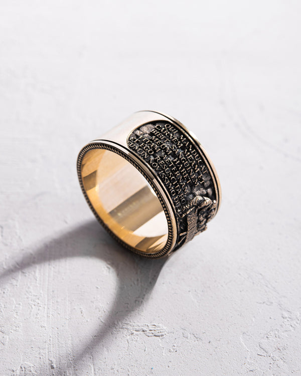 Ring THE LAST SUPPER (Leonardo) 14k yellow gold