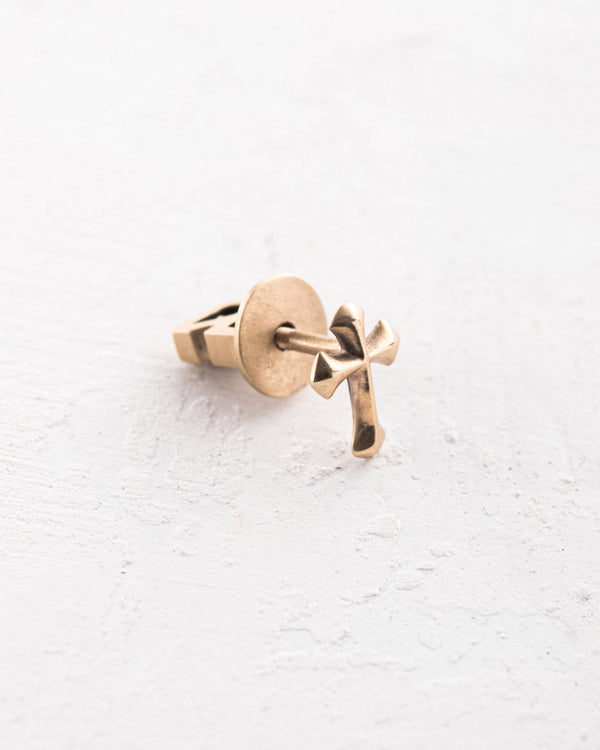 Mono earring CROCETTA (14k yellow gold)