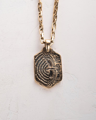 Pendant WIND OF IMBOLC (14k yellow gold)