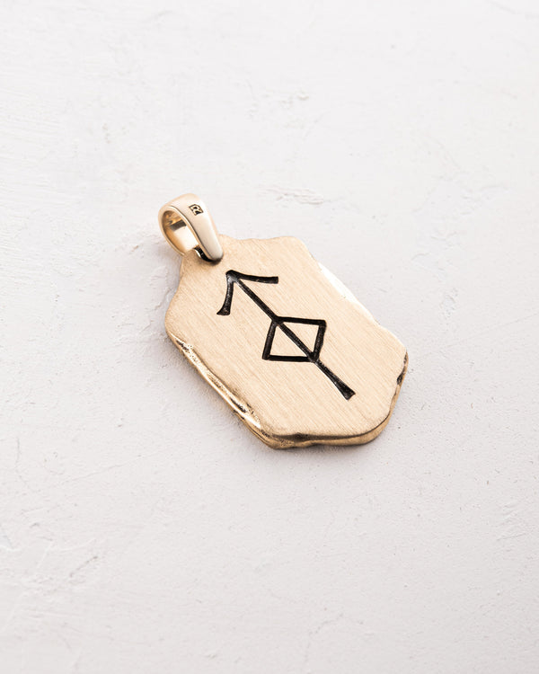 Pendant WIND OF IMBOLC (14k yellow gold)