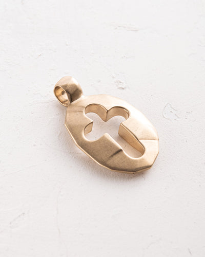 Pendant – cross SHIELD of FAITH (14k yellow gold)